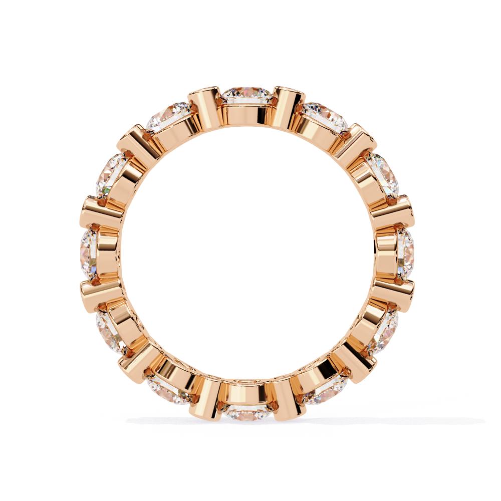 Elegant round brilliant diamond eternity ring