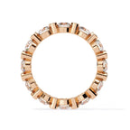 Elegant round brilliant diamond eternity ring