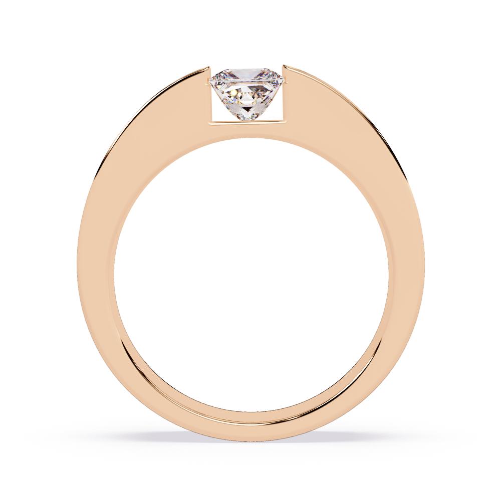 Minimalist princess diamond band for everyday wear
