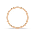 Minimalist rose gold wedding band for men and women
