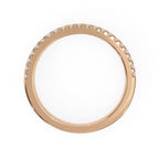 Diamond wedding ring in rose gold