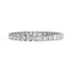 Round Full Eternity Diamond Band in White Gold