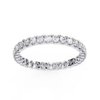 Luxury Round diamond band with geometric eternity design