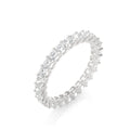 Princess-Cut Diamond Full Eternity Band in White Gold