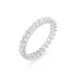 Princess-Cut Diamond Full Eternity Band in White Gold