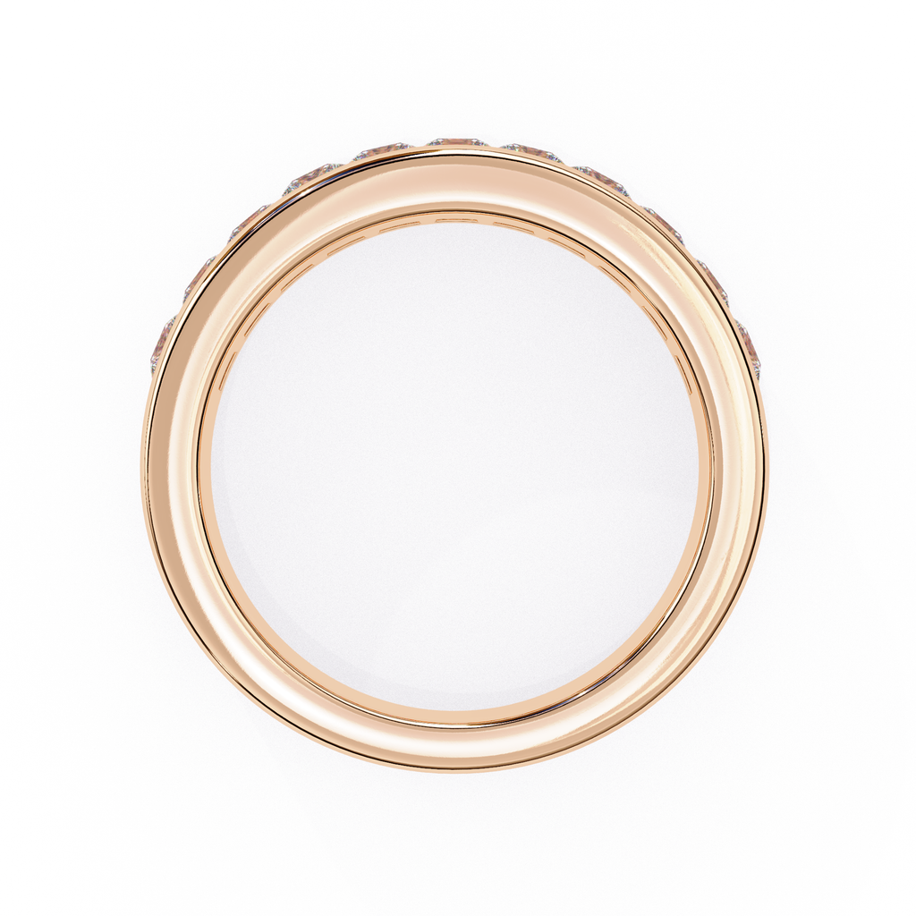 Rose Gold Full eternity diamond wedding band