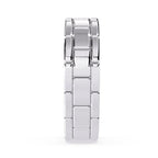Designer white gold wedding band