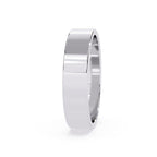 Simple luxury white gold wedding band