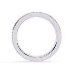 Designer white gold diamond wedding band