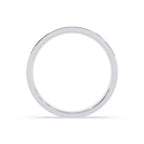 Minimalist white gold wedding band for men and women
