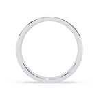 Elegant diamond wedding band for daily wear in white gold