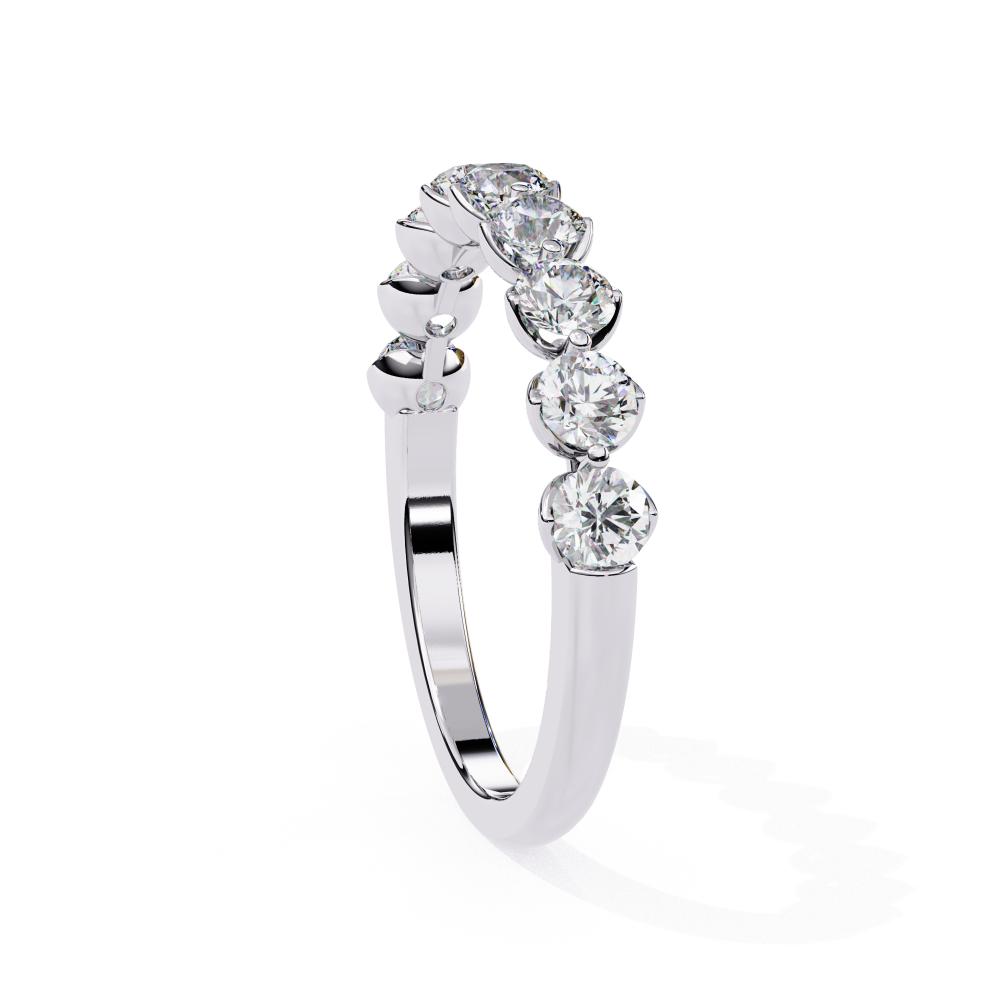Everyday wear half eternity diamond band