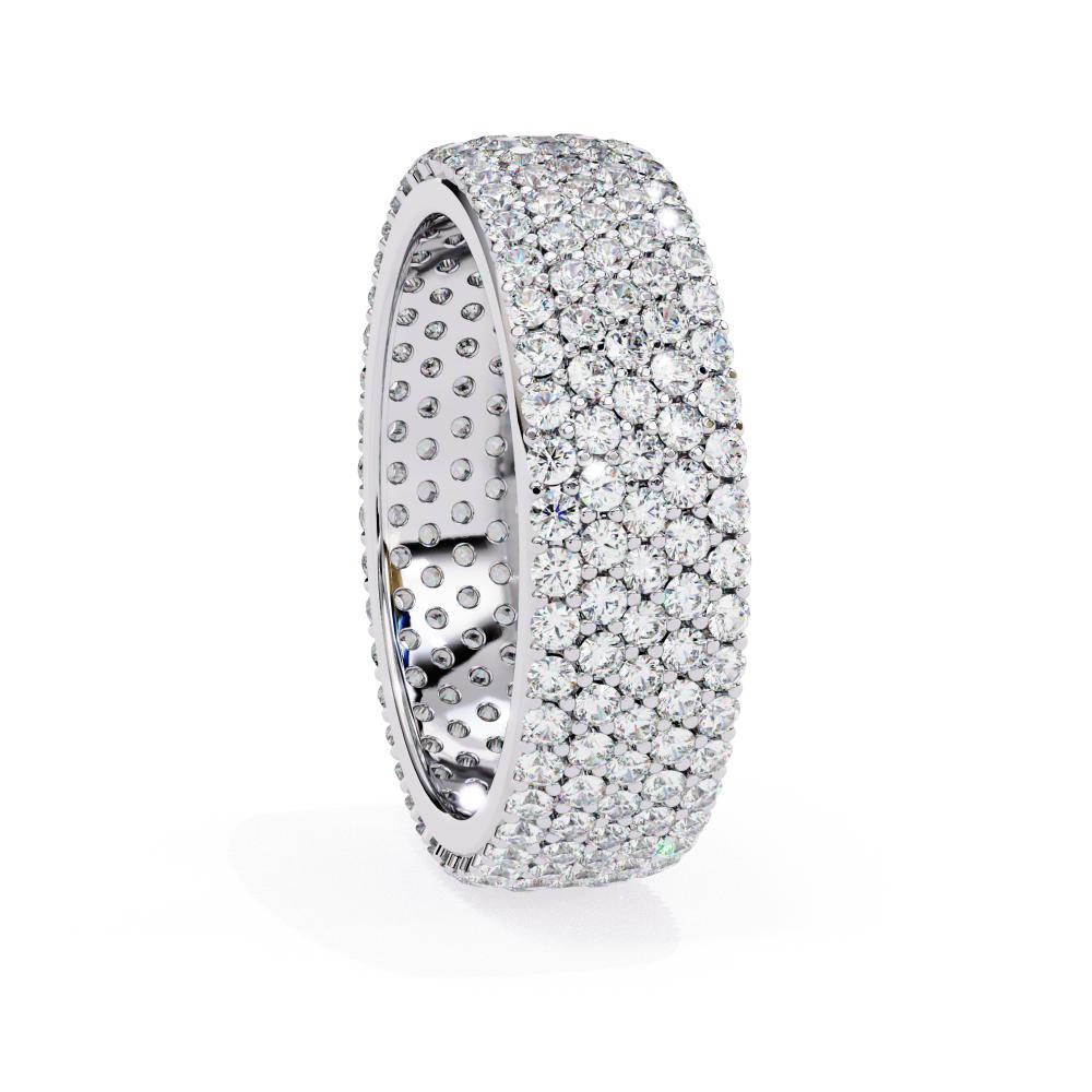 Premium multi row diamond ring