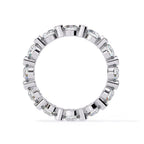 Elegant round brilliant diamond eternity ring
