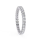 Designer Round diamond eternity band in white gold
