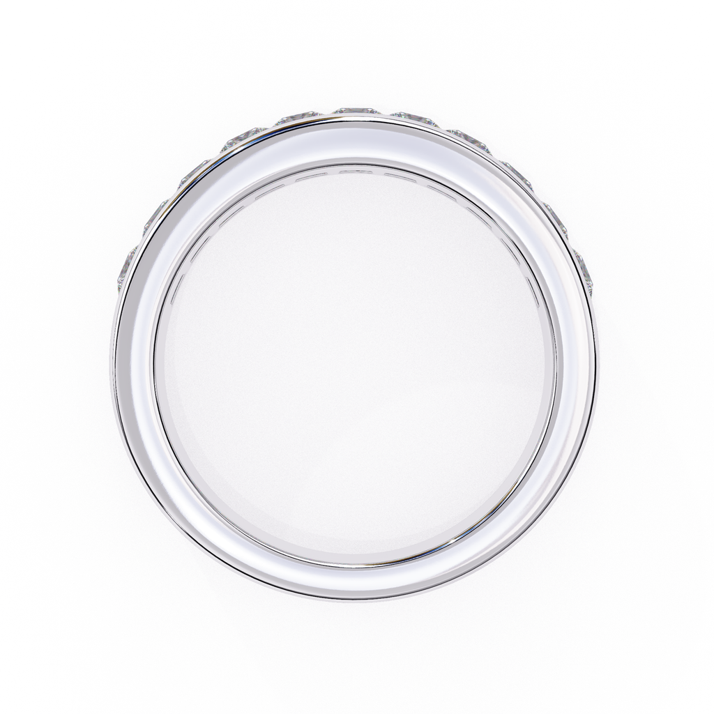 White Gold Full eternity diamond wedding band