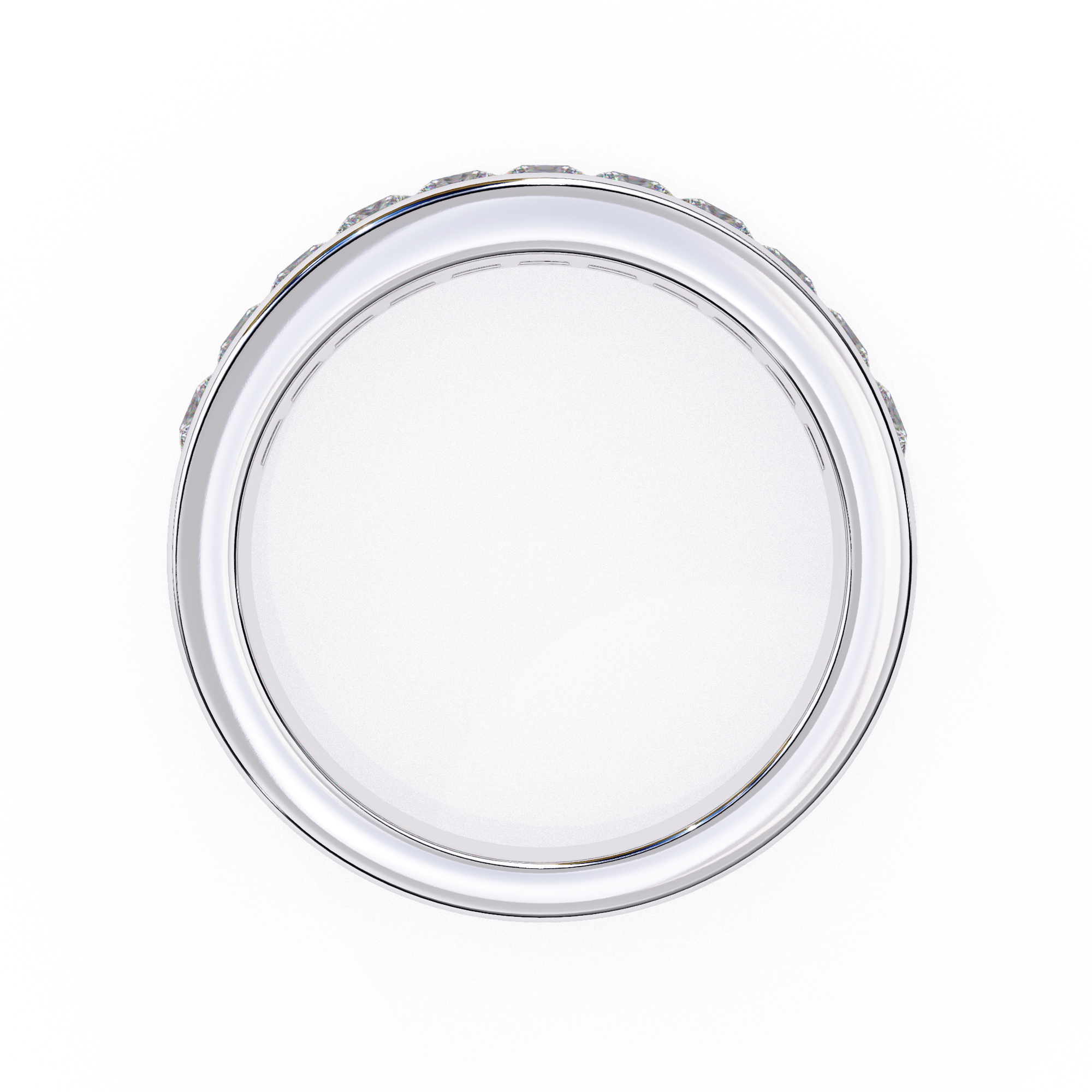 White Gold Full eternity diamond wedding band