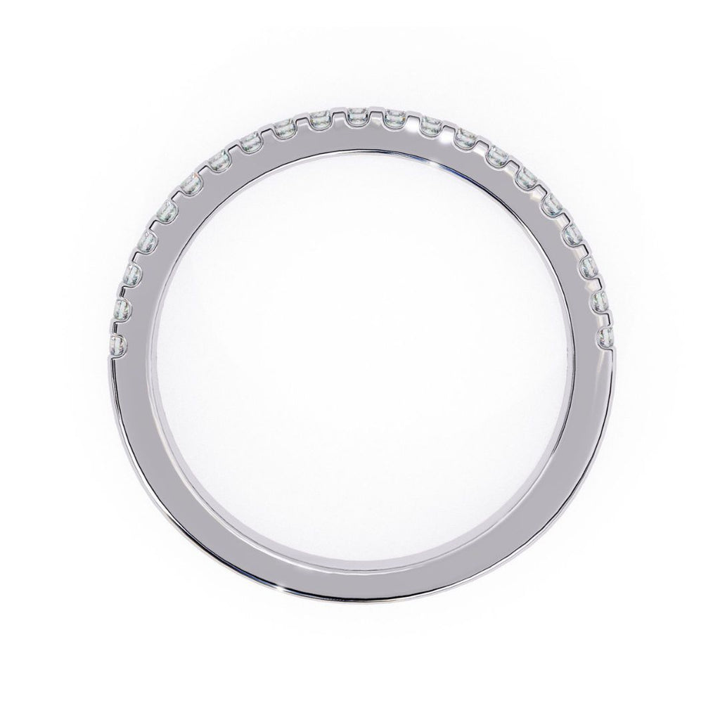 Diamond wedding ring in white gold