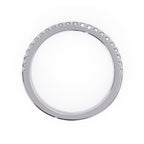 Diamond wedding ring in white gold