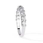 Elegant round diamond band for women