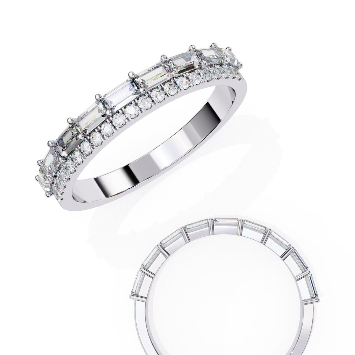 Wedding Bands on a white background