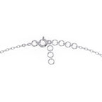 Minimal white gold diamond bracelet