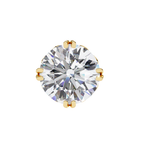Elegant Round cut diamond stud earrings