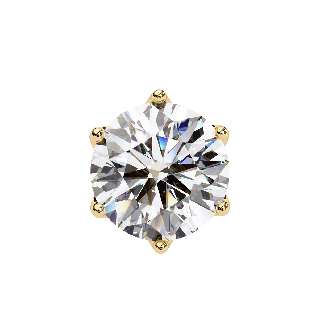 Luxury round diamond studs