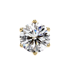 Luxury round diamond studs