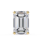 Elegant Emerald cut diamond stud earrings