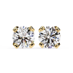Luxury Round cut diamond stud earrings
