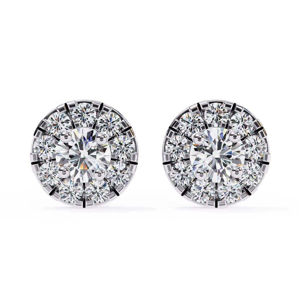 Minimal yet glamorous diamond stud earrings for everyday wear