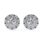 Minimal yet glamorous diamond stud earrings for everyday wear