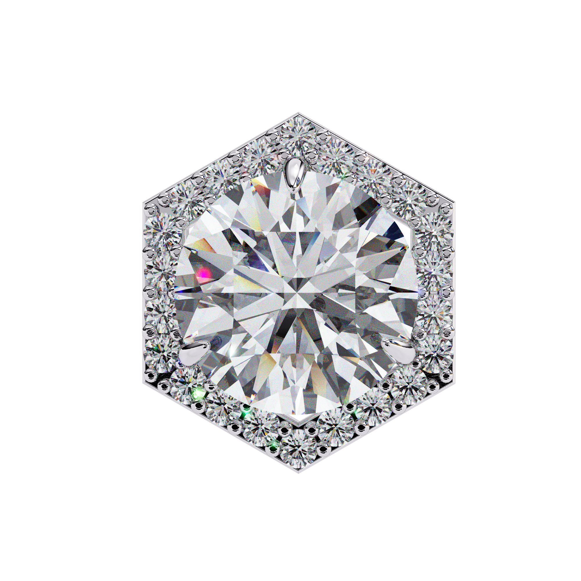 White Gold Diamond stud earrings
