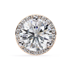 Premium round diamond stud earrings