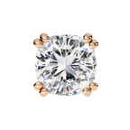 Elegant cushion cut diamond stud earrings