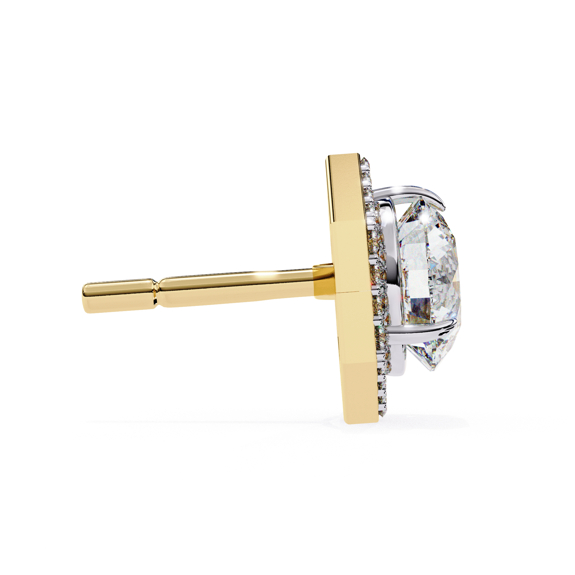 Diamond stud earrings