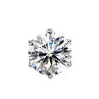 Designer crown style diamond stud earrings for women