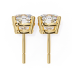 Designer cushion diamond stud earrings