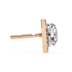 Rose Gold Diamond stud earrings