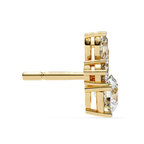 Statement diamond stud earrings with elegant cluster design