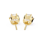 Minimal Round halo diamond studs