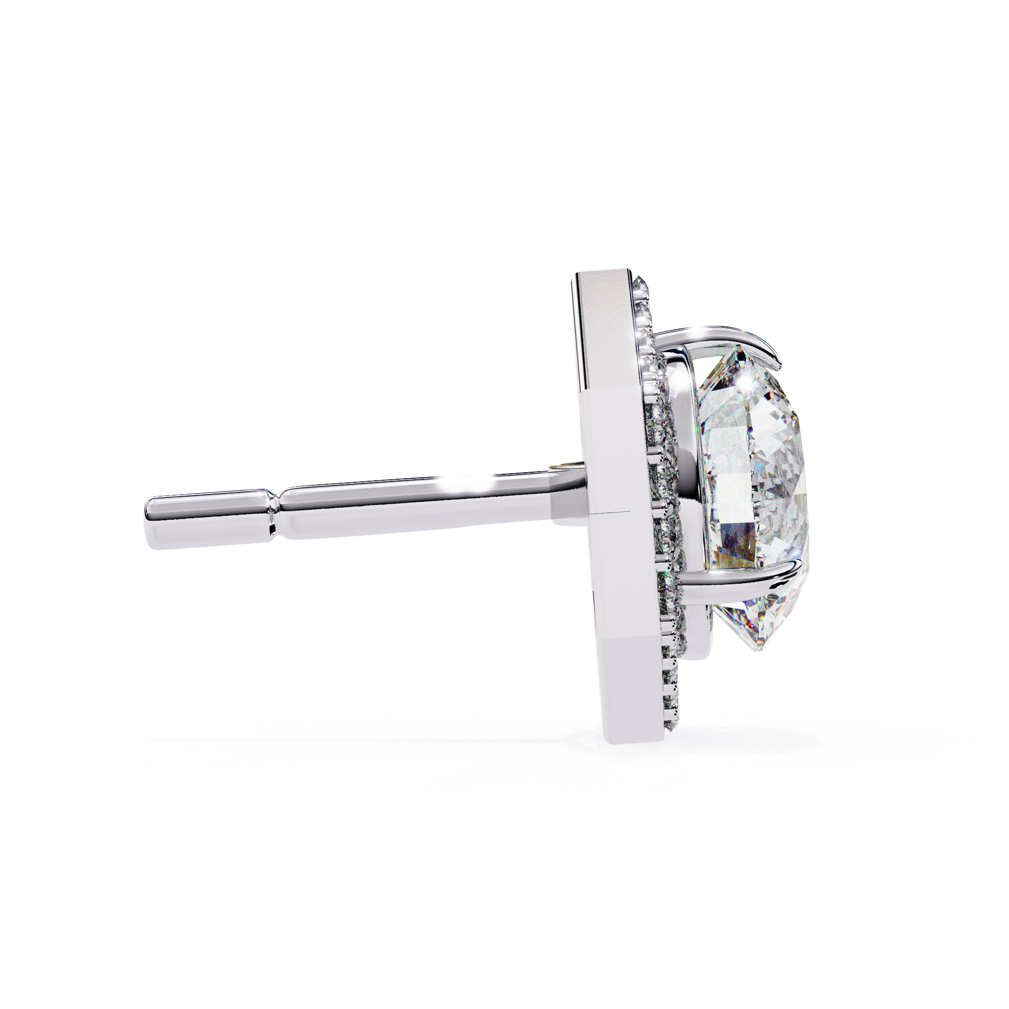 Diamond stud earrings