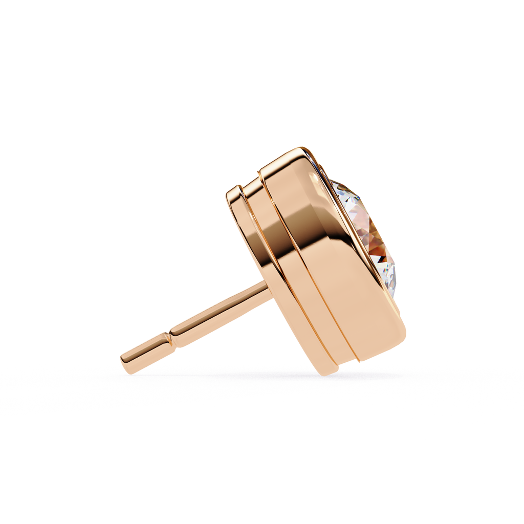 Rose gold earring