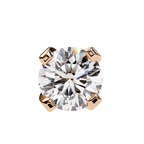 Elegant Round cut diamond stud earrings
