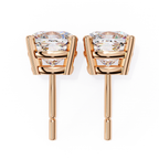 Designer cushion diamond stud earrings
