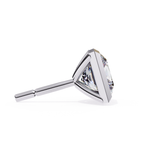 Timeless square diamond studs for women