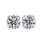 Luxury Round cut diamond stud earrings