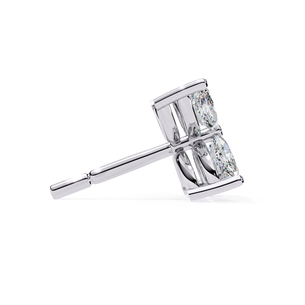 Classic diamond floral studs