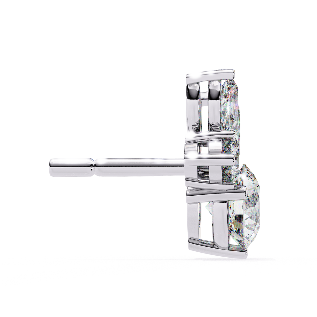 White Gold diamond earring